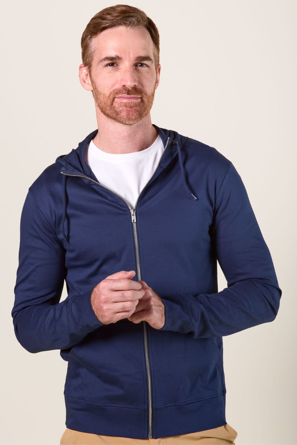 Sweat à Capuche Zippé Homme - Polaire Coton/polyester, Coupe Décontractée, Poche Kangourou, Pour Sport Et Quotidien