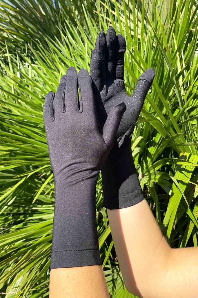 Gants anti-UV femme homme - Noir - Nuvées - KER SUN
