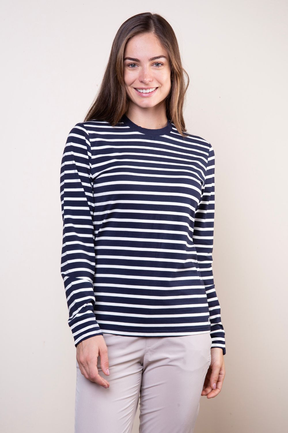 Women's long sleeve anti-UV t-shirt Lite - Ocean Blue - Nuvées